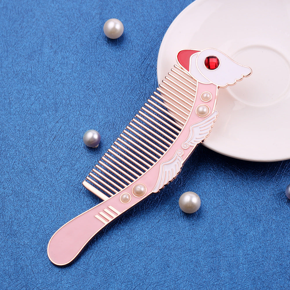 Decorative Hair Comb with Angel Wings — Cute Valentine’s