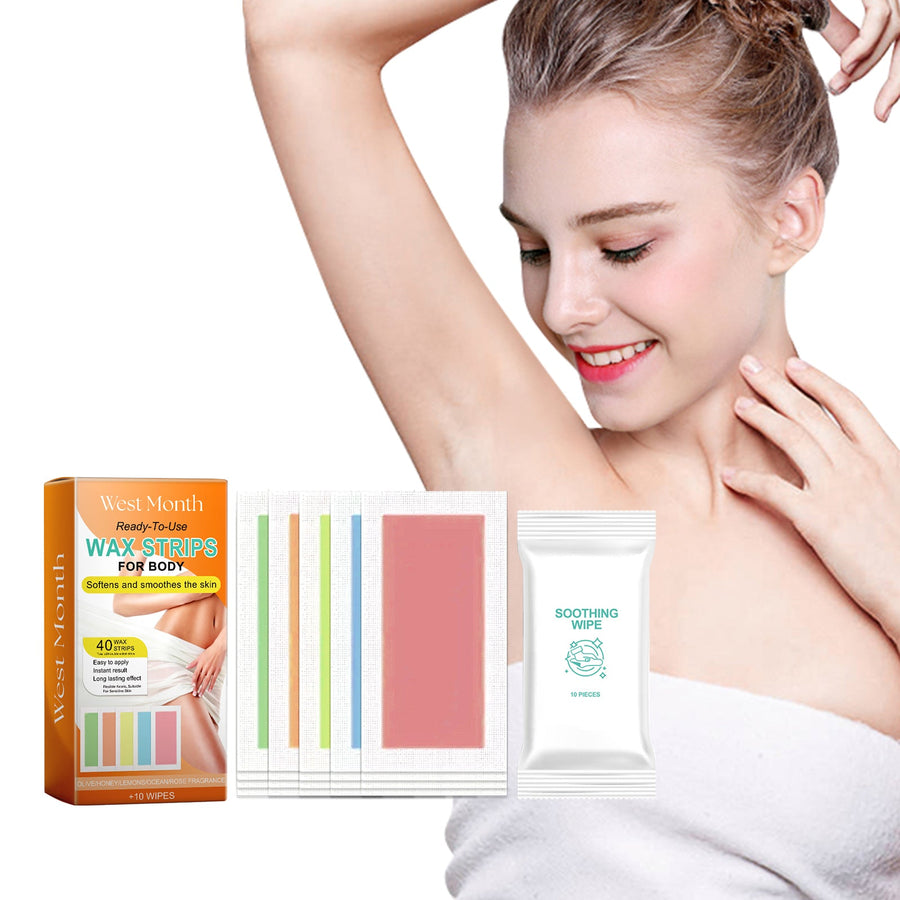 Wax Strips for Body Hair Removal, Gentle Smooth Skin