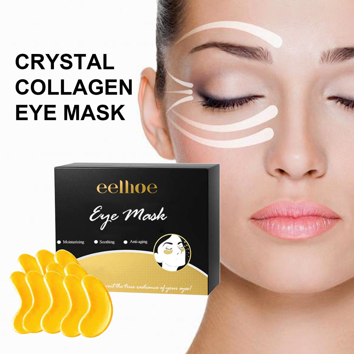 Crystal Collagen Eye Mask for Fine Lines & Puffiness