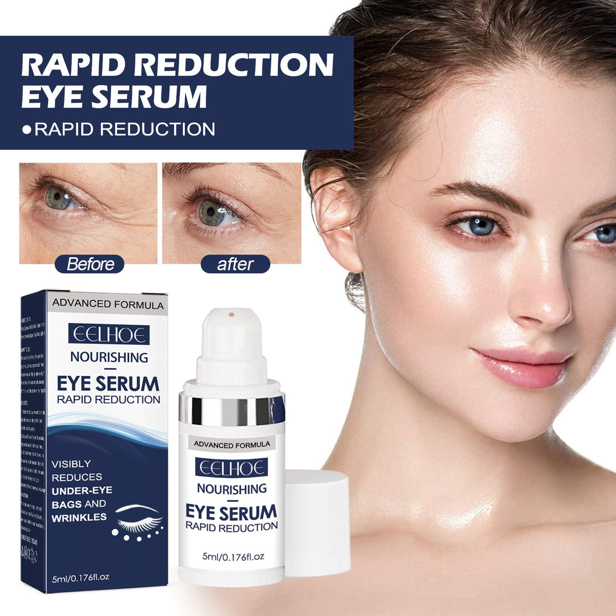 Eye Serum: Rapid Reduction of Bags & Wrinkles in Days