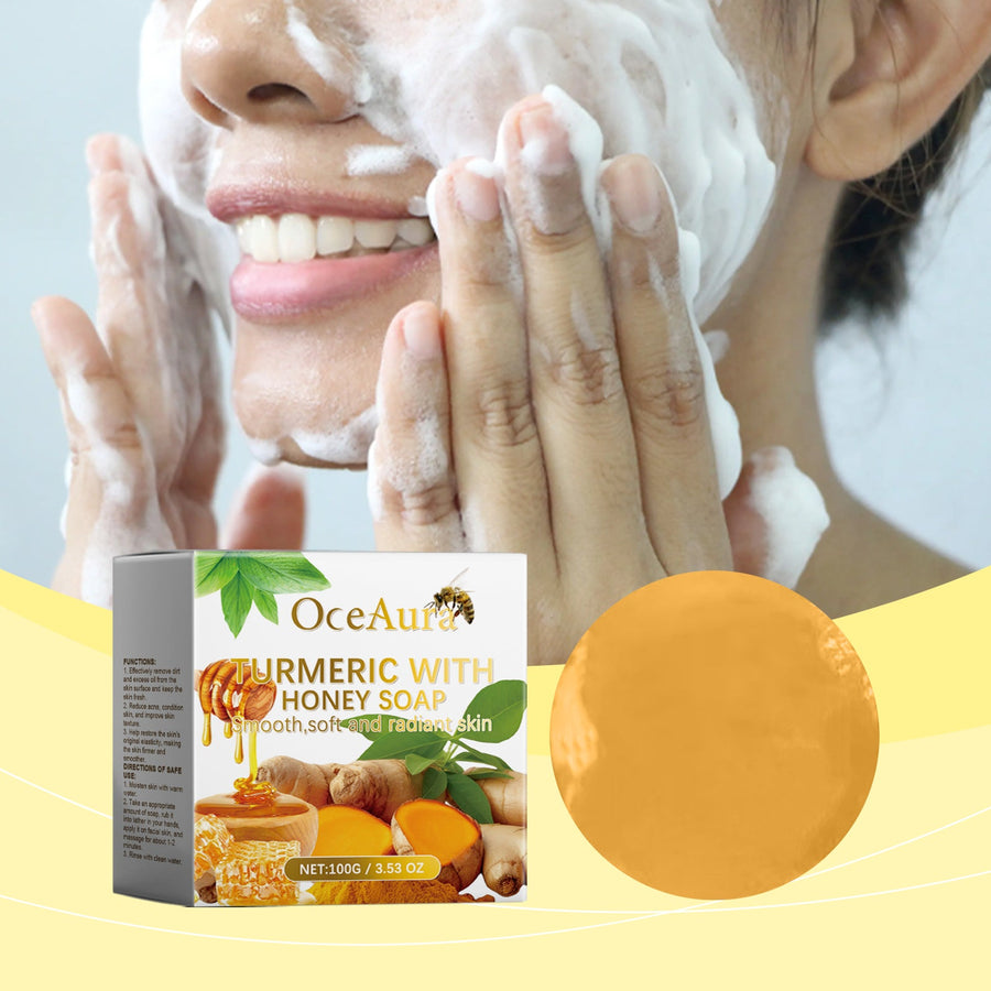 Honey Turmeric Soap for Bright, Clear Skin Daily