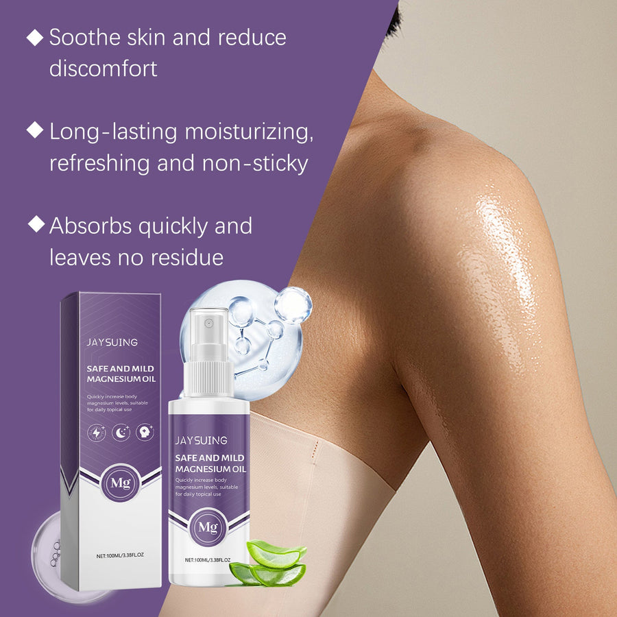 Magnesium Body Spray for Quick, Non-Sticky Moisture