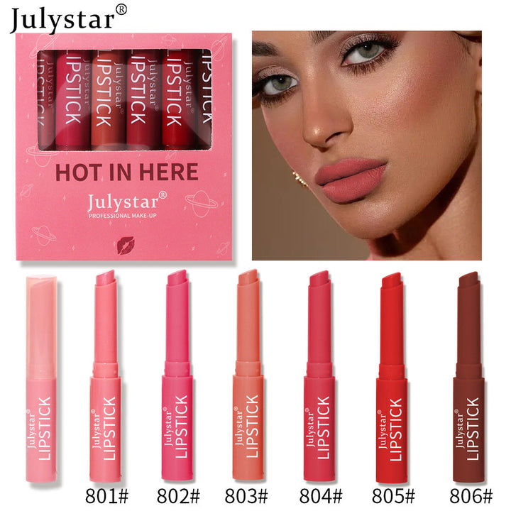 Matte Lipstick Set: Six Shades for Easy Everyday Color
