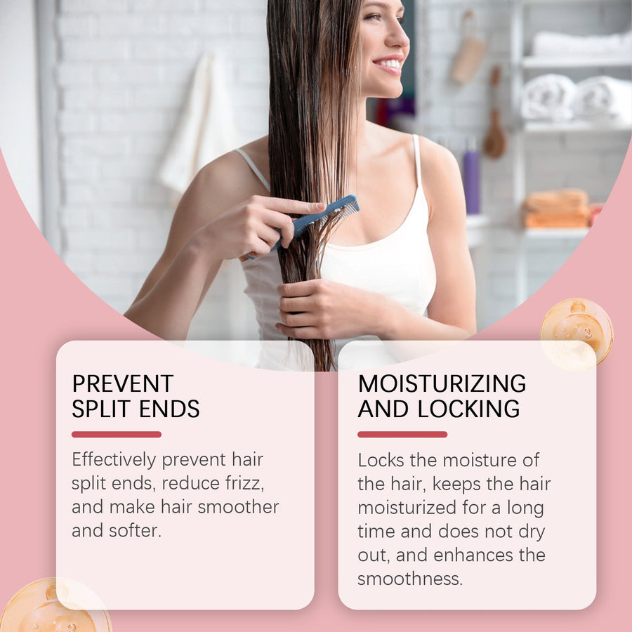Leave-In Hair Serum for Smoother, Softer, Frizz-Free Hair