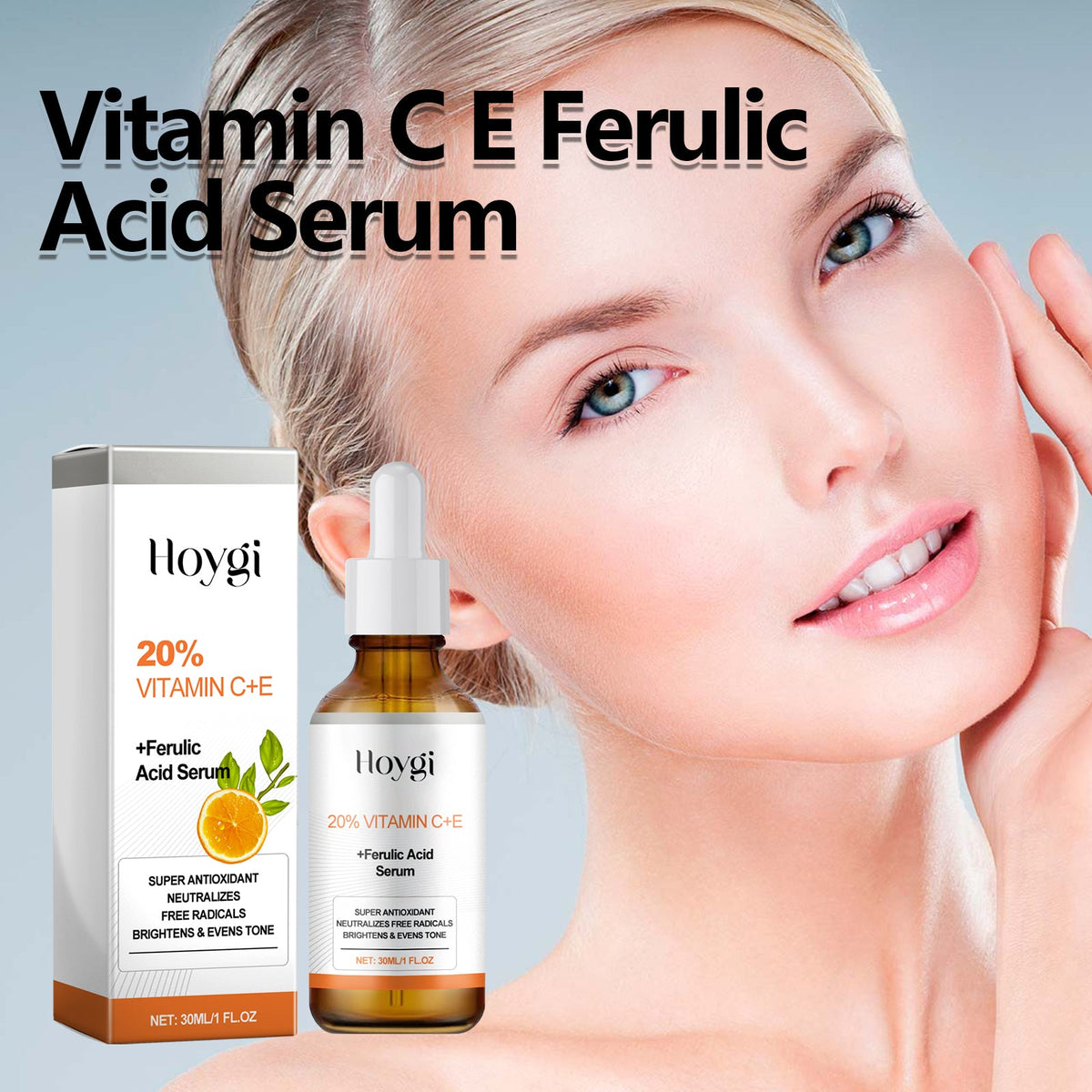 Vitamin C E Ferulic Acid Serum for Dark Spots & Tone