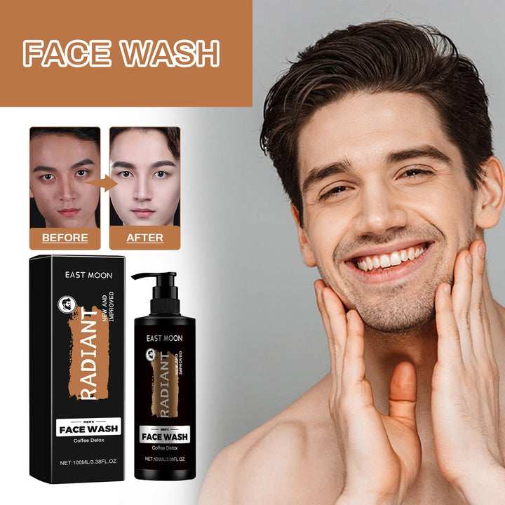 Men's Coffee Detox Face Wash for Deep Pore Cleansing