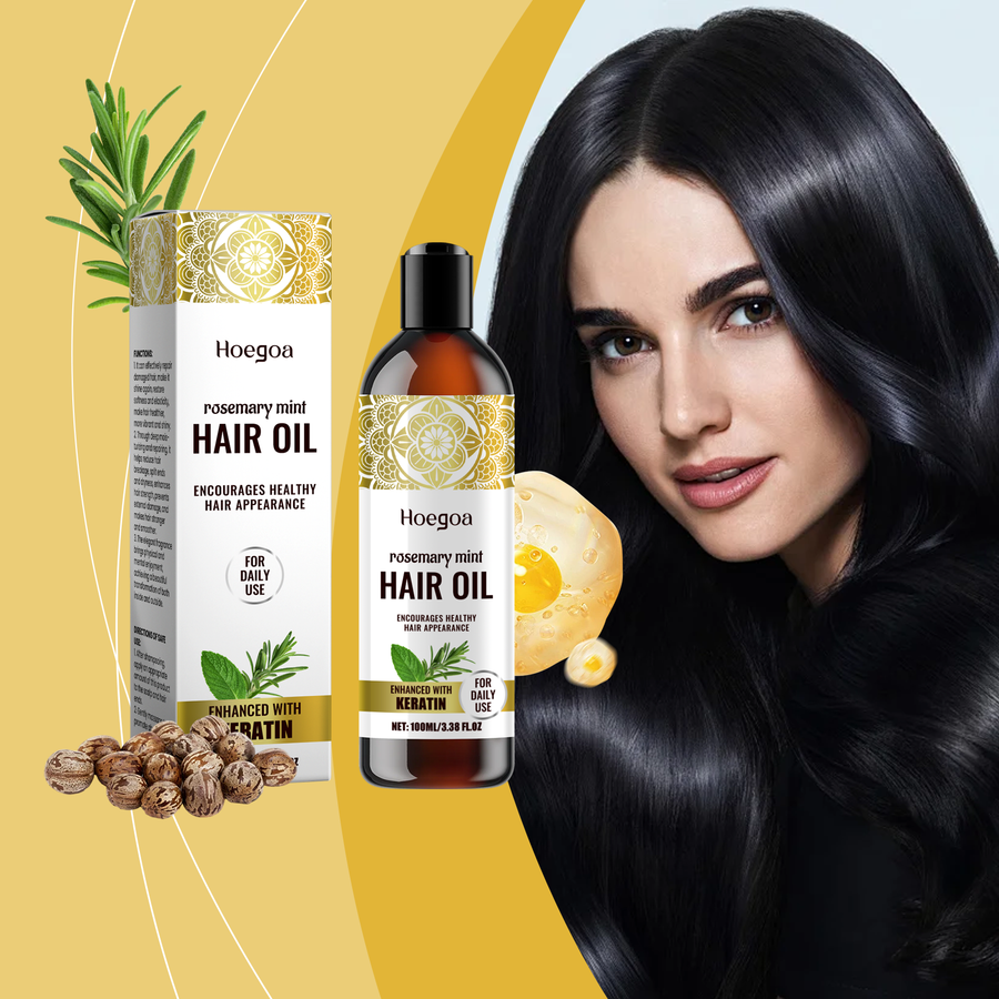 Rosemary Mint Hair Oil for Smoother, Shinier Looking Hair