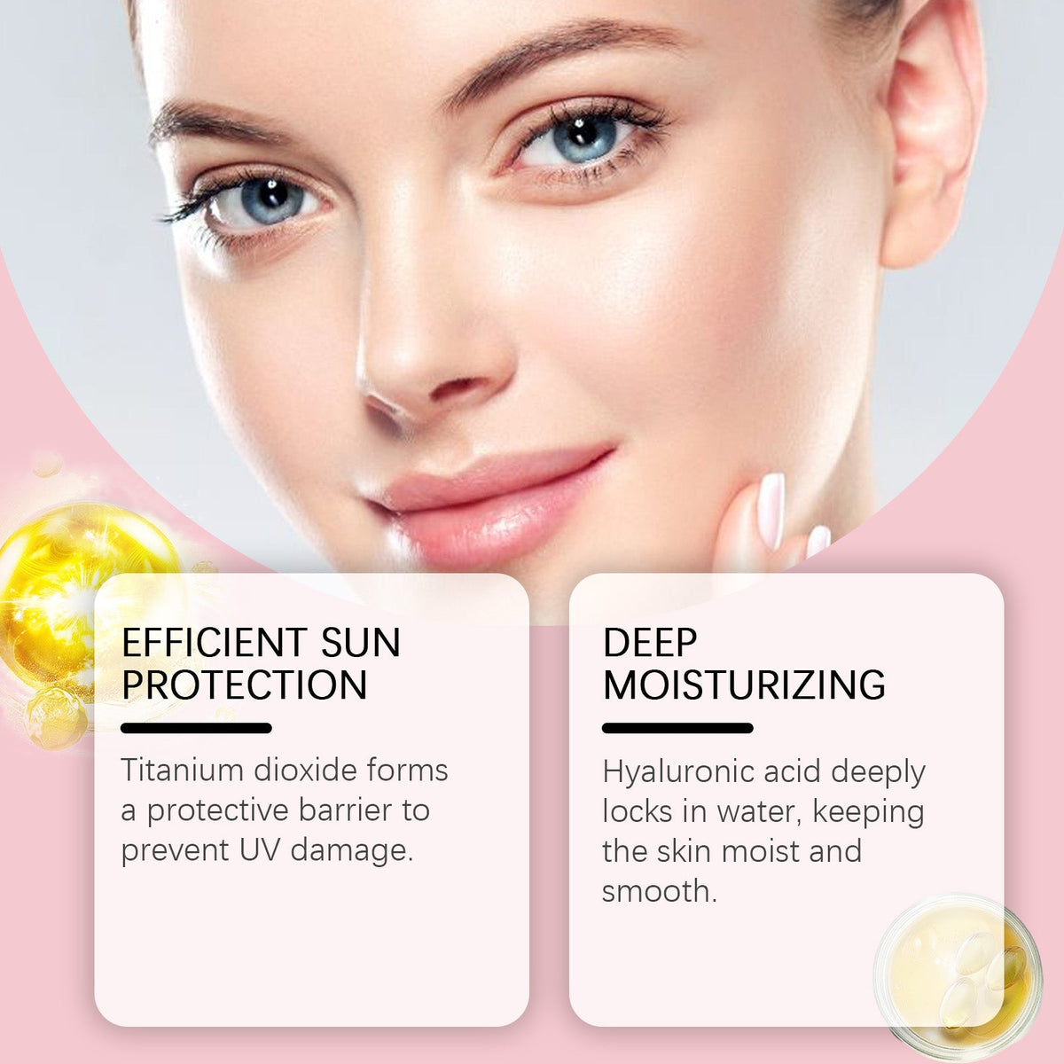 OceAura Sunscreen Cream With Titanium Dioxide & Glow