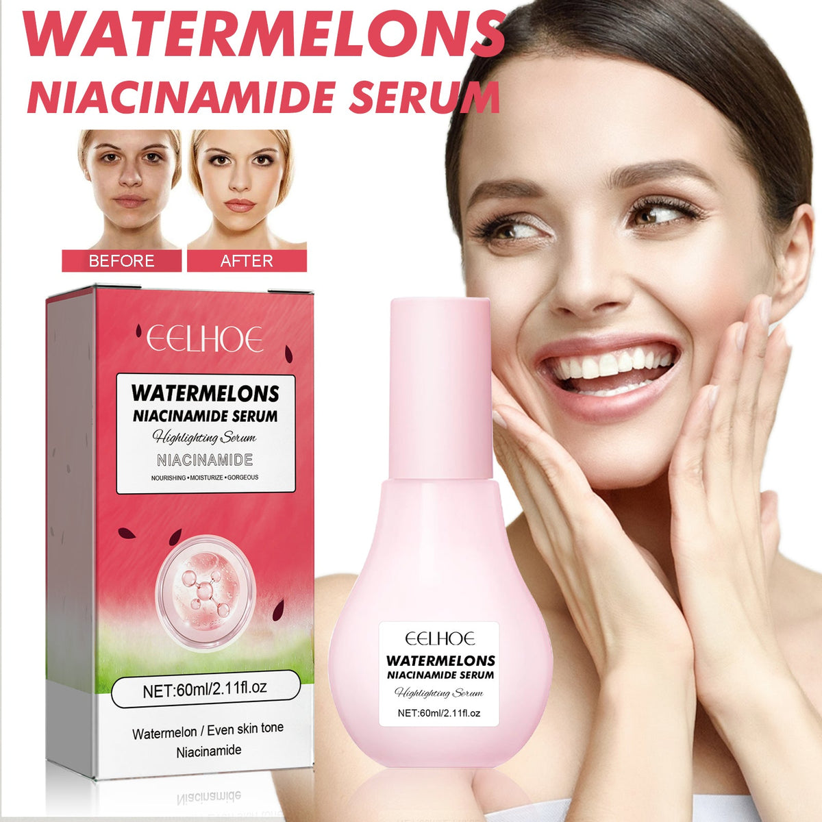 Watermelon Niacinamide Serum for Even Skin Tone