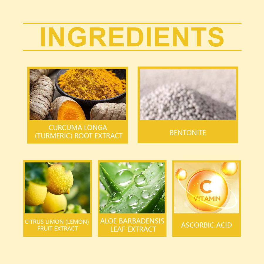 Turmeric Vitamin C Clay Mask for Brighter, Softer Skin