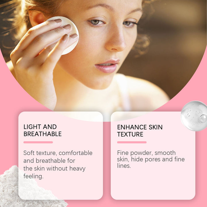 Setting Powder With Brush for Lightweight Blurred Skin