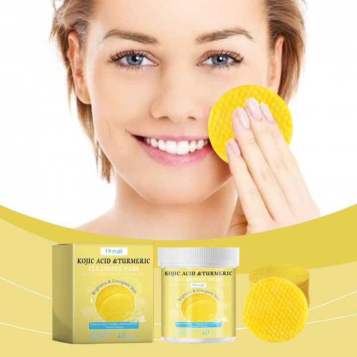 Turmeric Kojic Acid Cleansing Pads for Brighter Skin