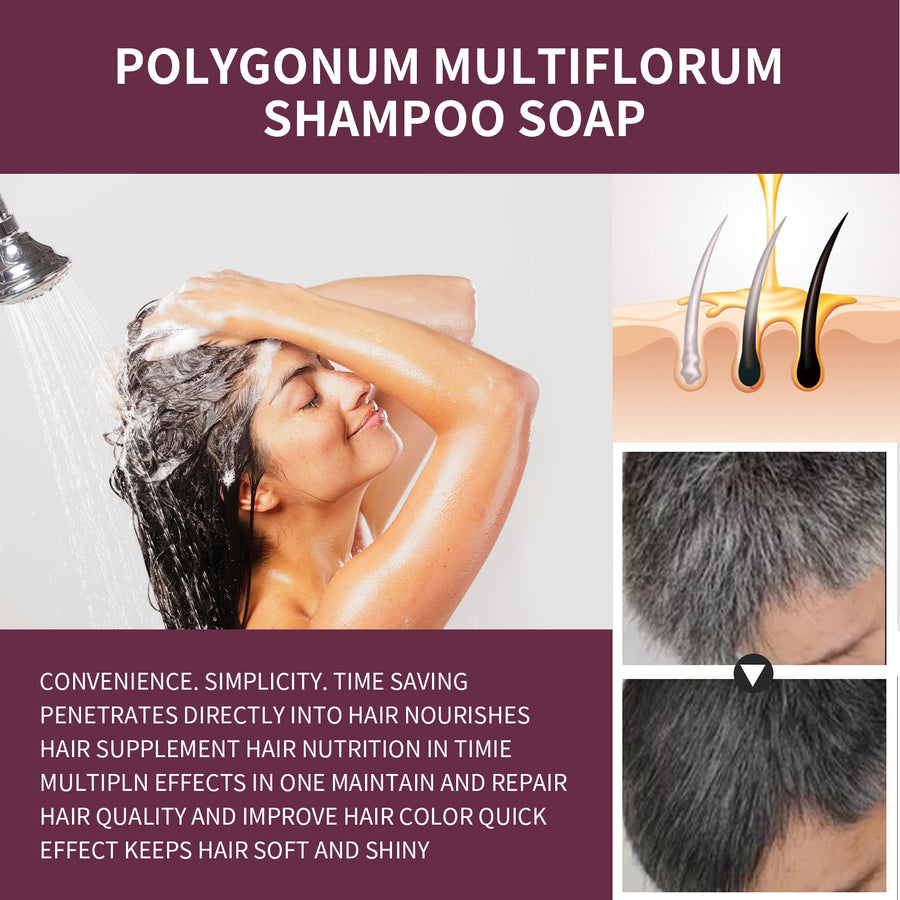 Darkening Shampoo Bar for Natural-Looking Hair Color