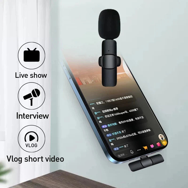 Buttonhole Wireless Lavalier Mic — Crystal‑Clear Audio Up