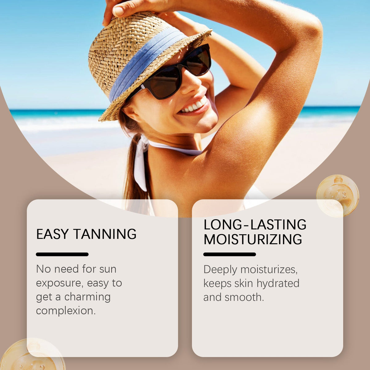 Self-Tanning Cream - Fast-Drying, Flawless Sunless Glow