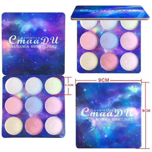 Aurora Highlighter Palette for Multidimensional Glow