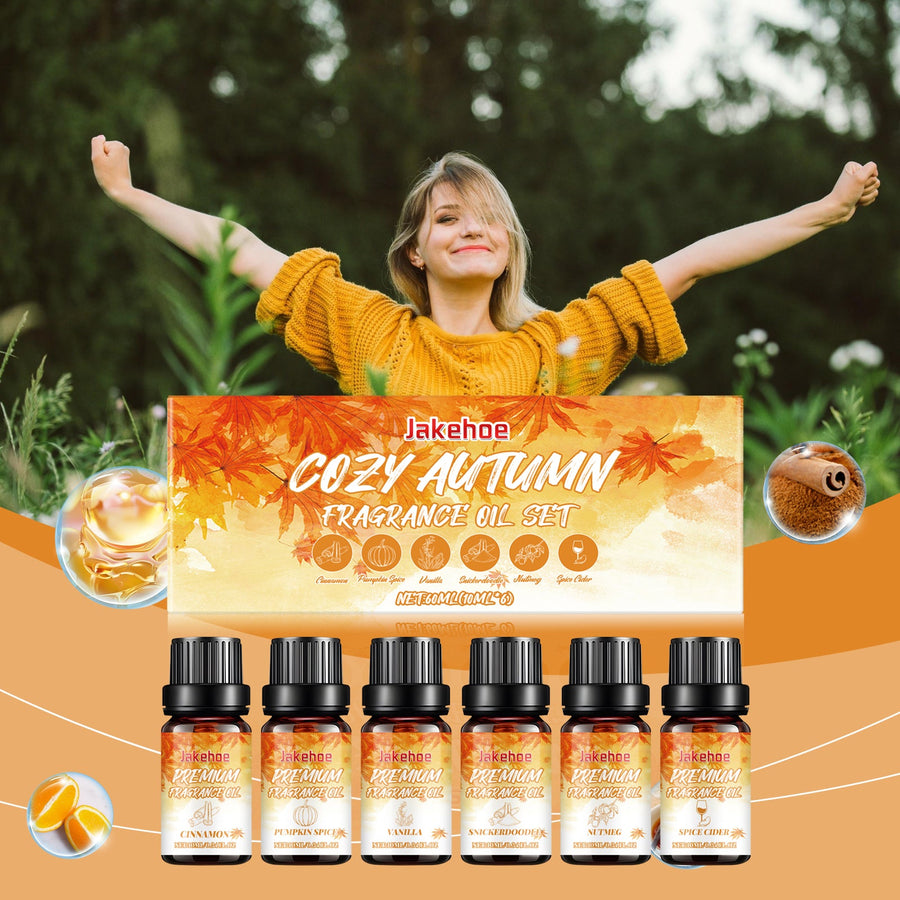 Autumn Essential Oil Set — 6 Warm Scents for Cozy Atmosphere