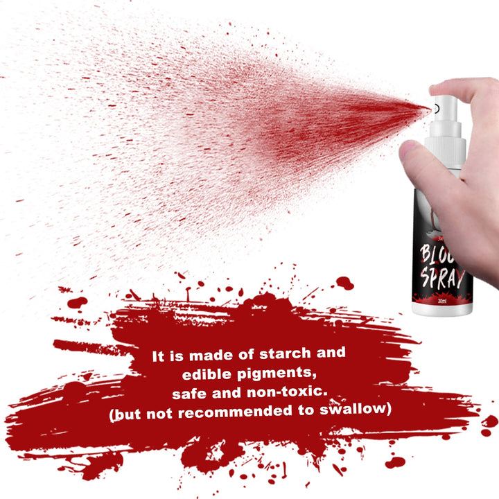 Fake Blood Spray — Instant Splatter for Halloween & Vampire