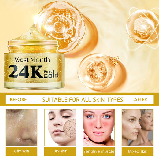 24K Gold Collagen Face Cream for Fine Lines & Firmness