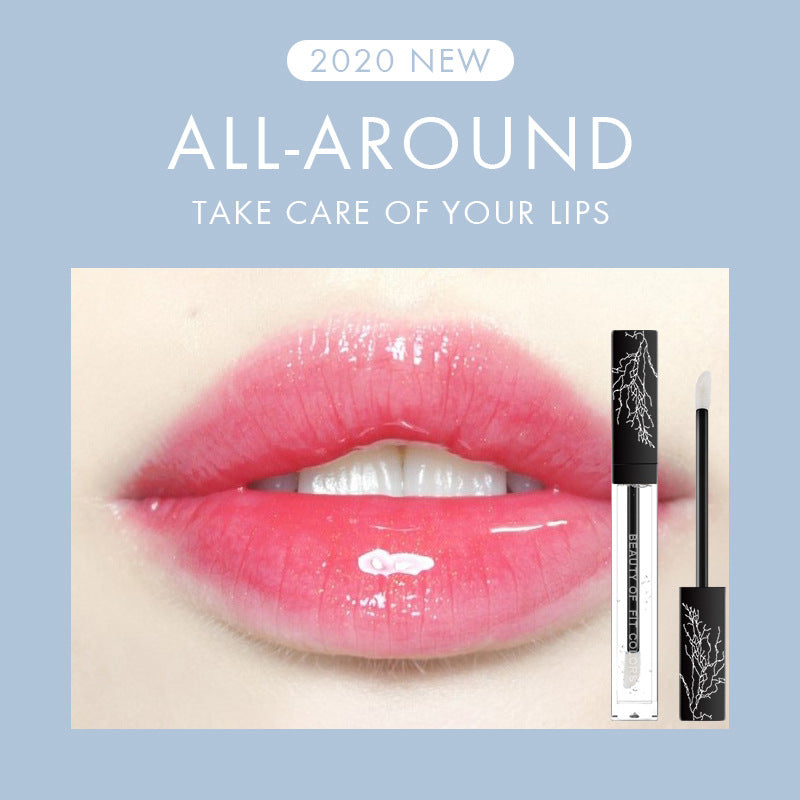 Transparent Lip Oil Gloss for Lasting Moisture Shine