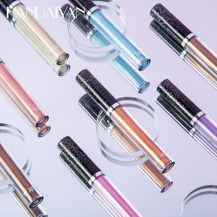 12 Color Liquid Eyeshadow for High-Shine Sparkle Looks