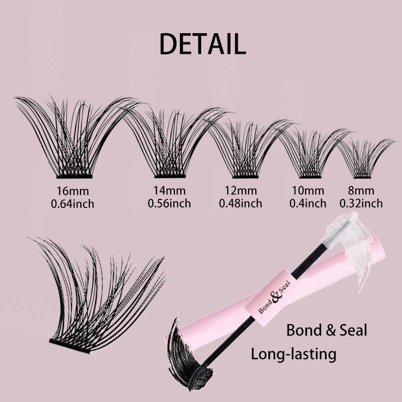 DIY Cluster Eyelash Extensions with Custom 8–16mm Lengths