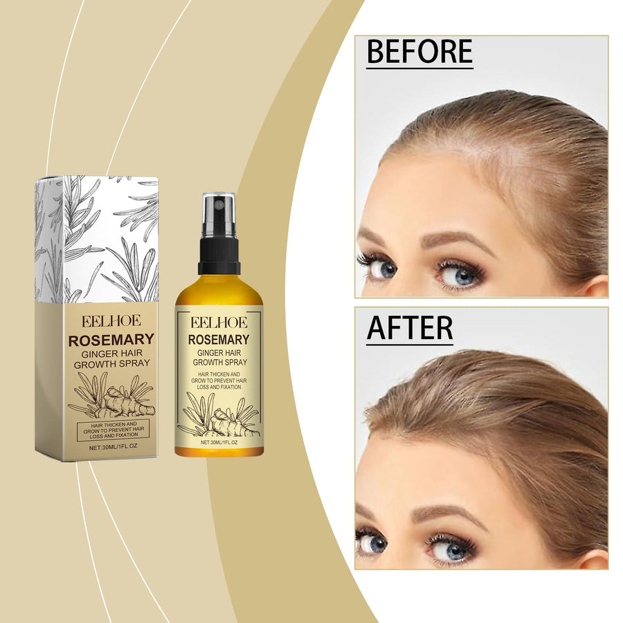 Rosemary Ginger Hair Spray for Stronger-Looking Hair