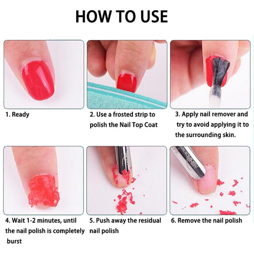 Gel Polish Remover for Fast 2-Minute Soak-Off Removal
