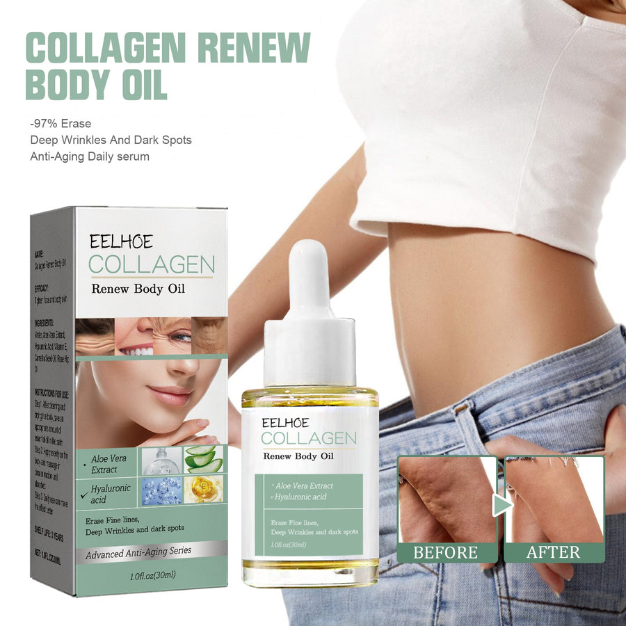 Collagen Body Oil for Firming Sagging Arms & Belly Skin