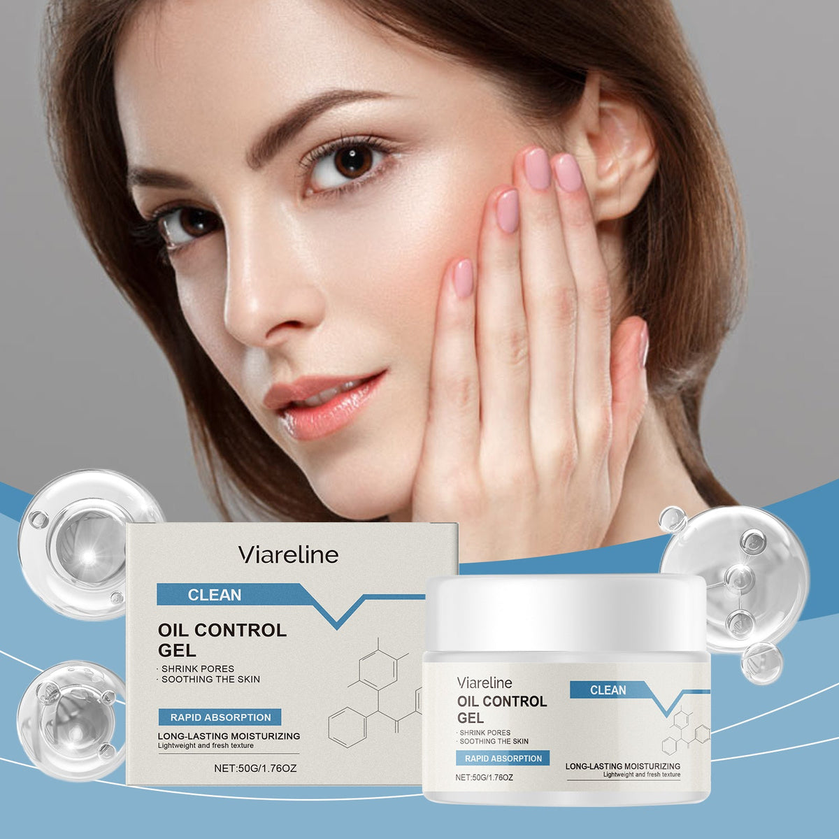 Oil Control Moisturizing Gel for Oily, Sensitive Skin