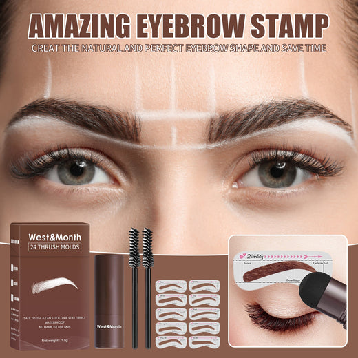 Eyebrow Powder Stencil Kit for Fast, Defined Brows
