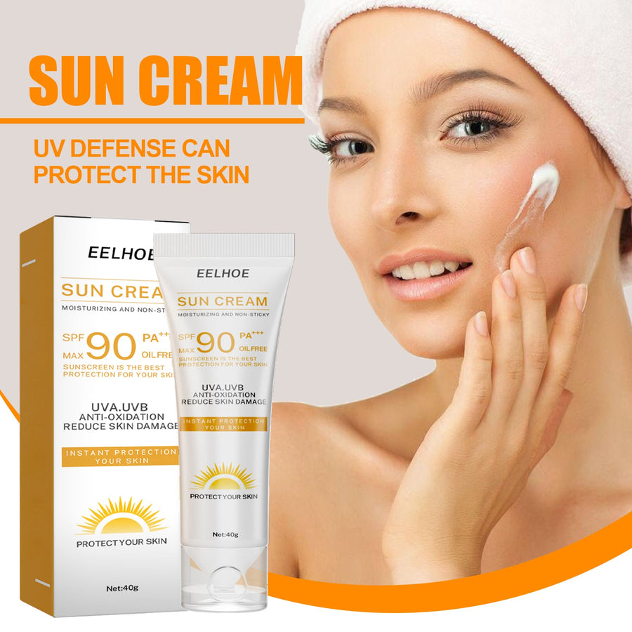 SPF 90 Sunscreen Cream That Never Leaves White Cast