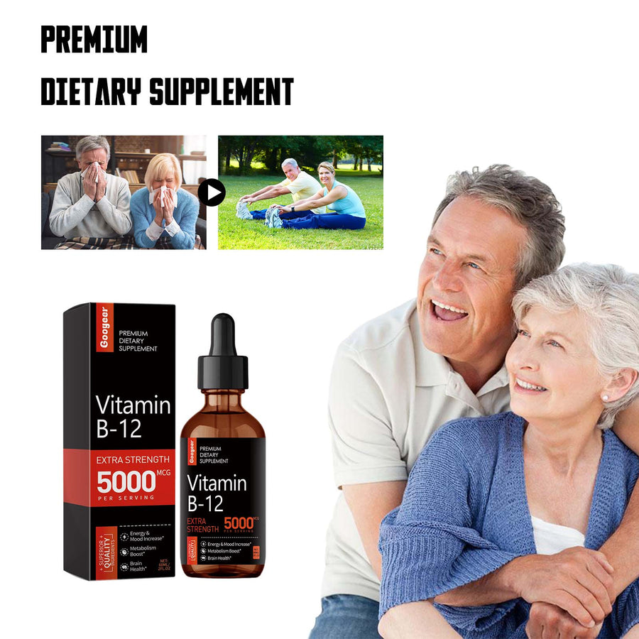 Vitamin B‑12 Liquid Supplement — Extra Strength 5000 MCG