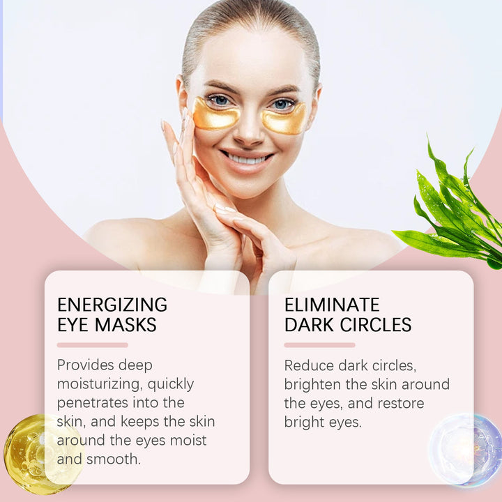 Hoygi Gold Eye Masks for Dark Circles & Puffiness