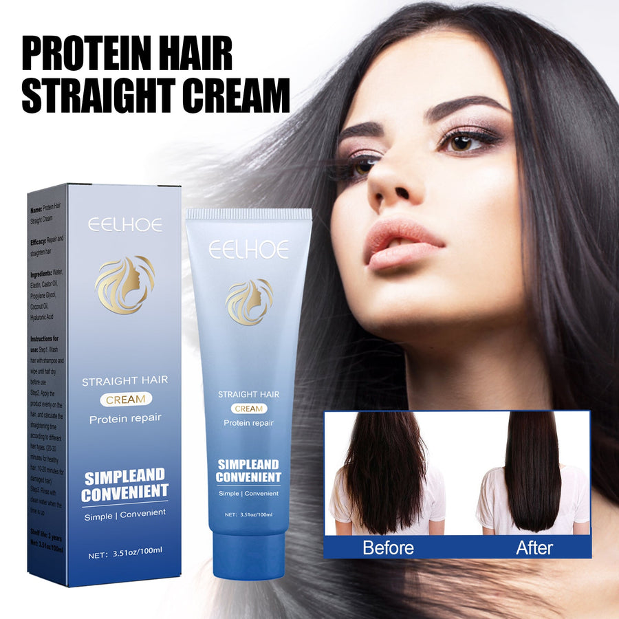 Protein Hair Straightening Cream for Smooth, Shiny Hair