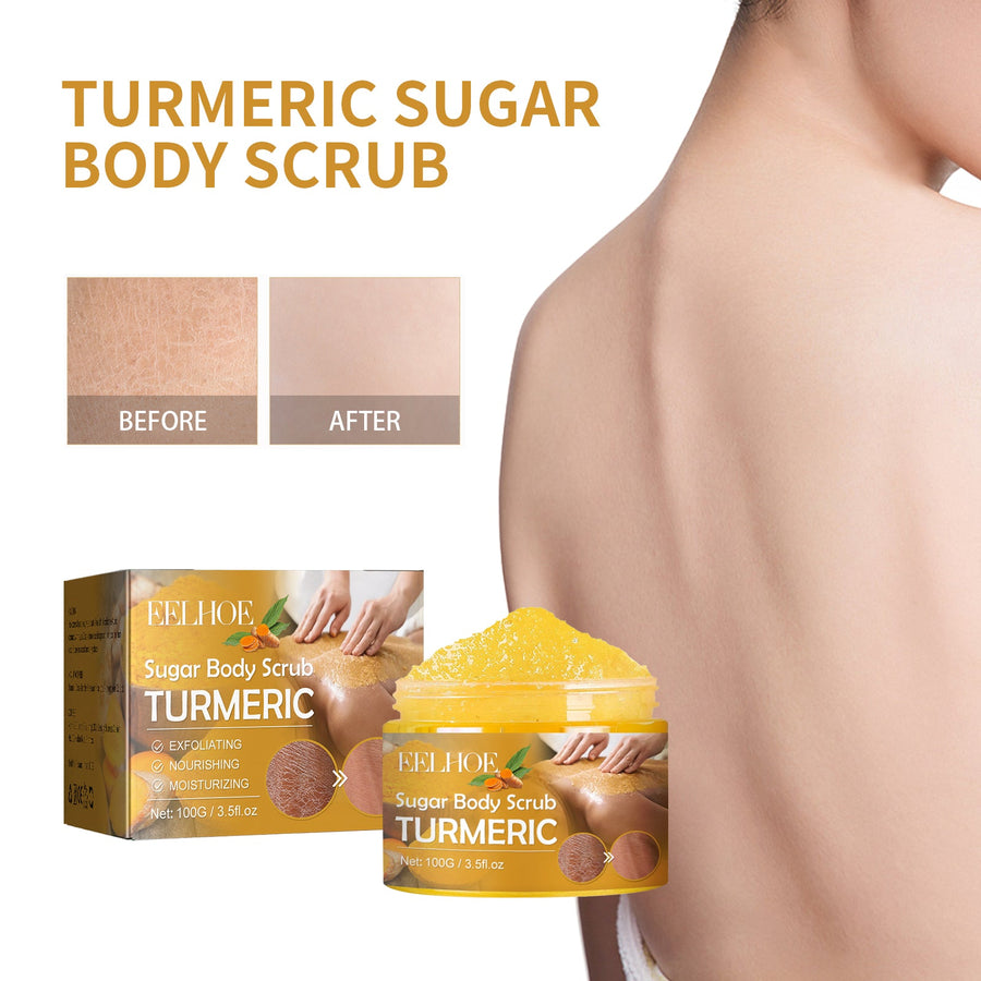 Turmeric Sugar Body Scrub for Acne Marks & Dark Spots
