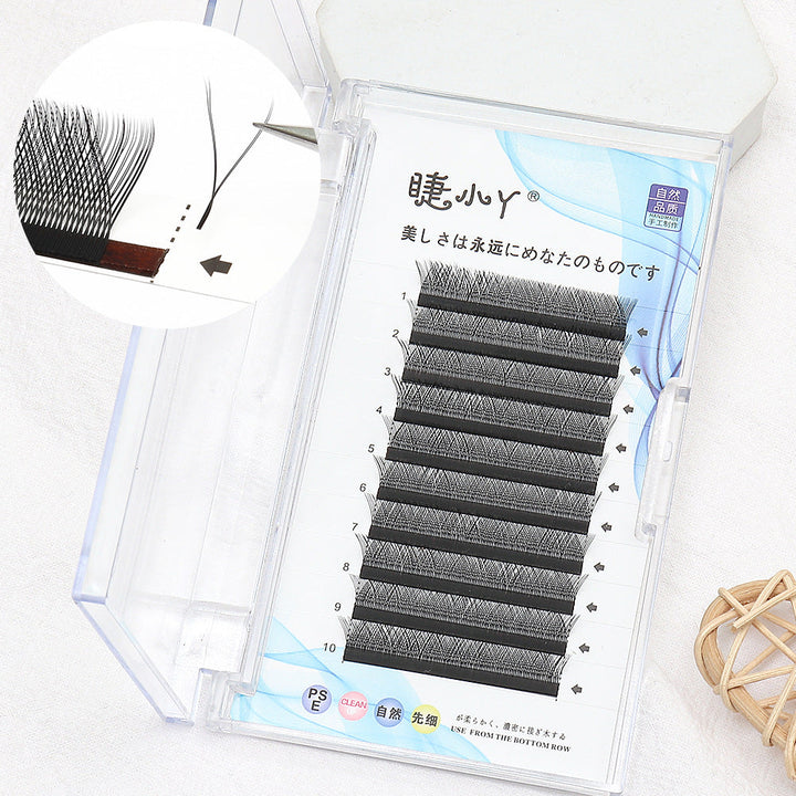 Y-Shaped Curved False Eyelashes for Fuller Lash Fans