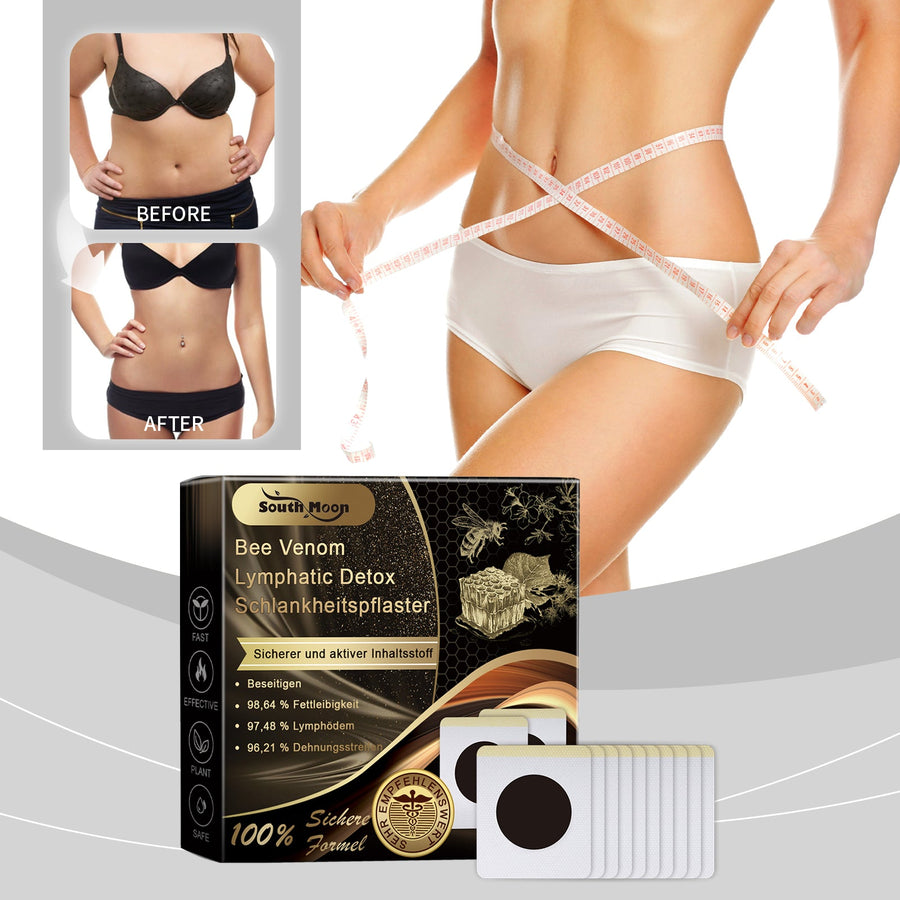 Bee Venom Lymphatic Detox Slimming Patches, 10-Pack