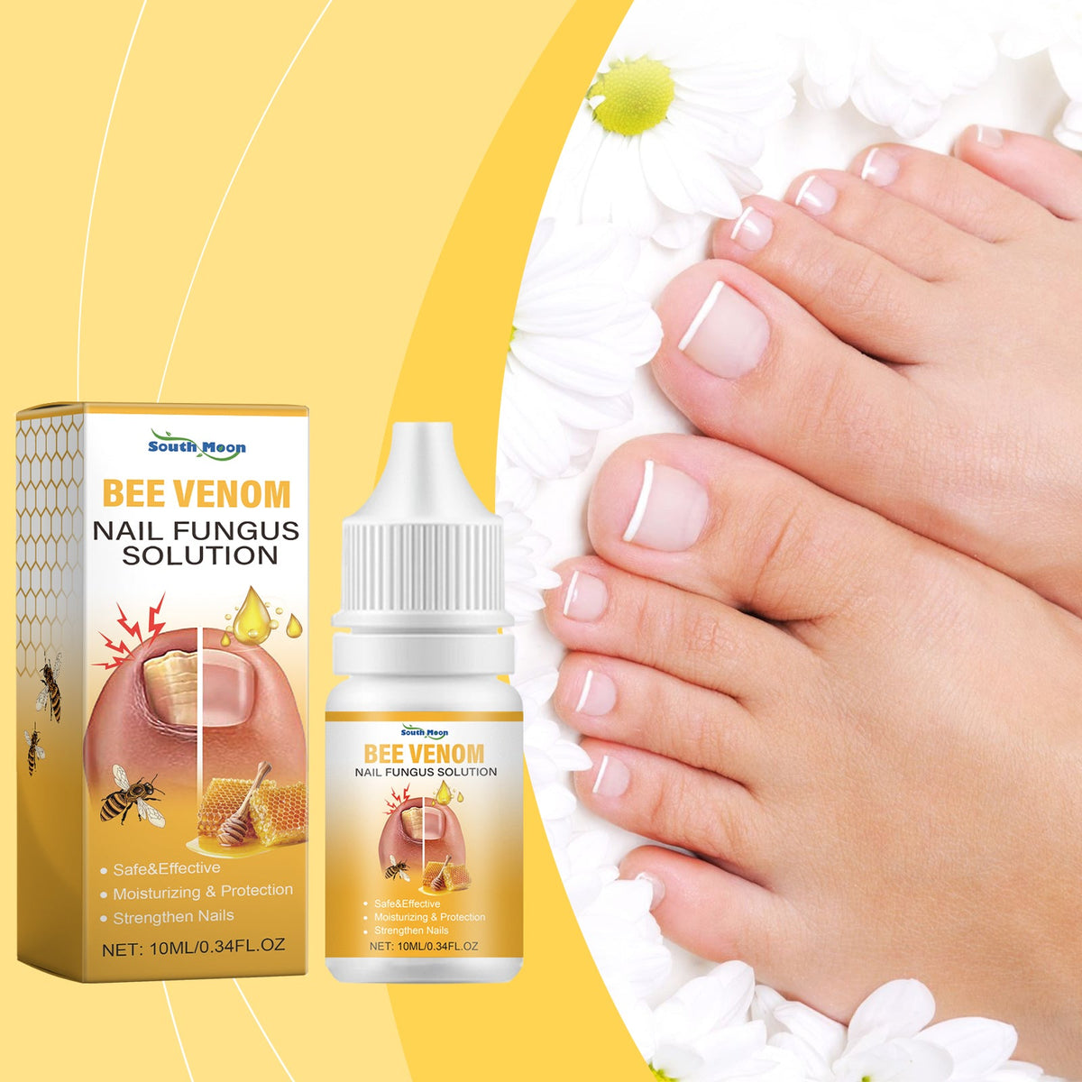 Bee Venom Nail Essence for Discolored Brittle Nails