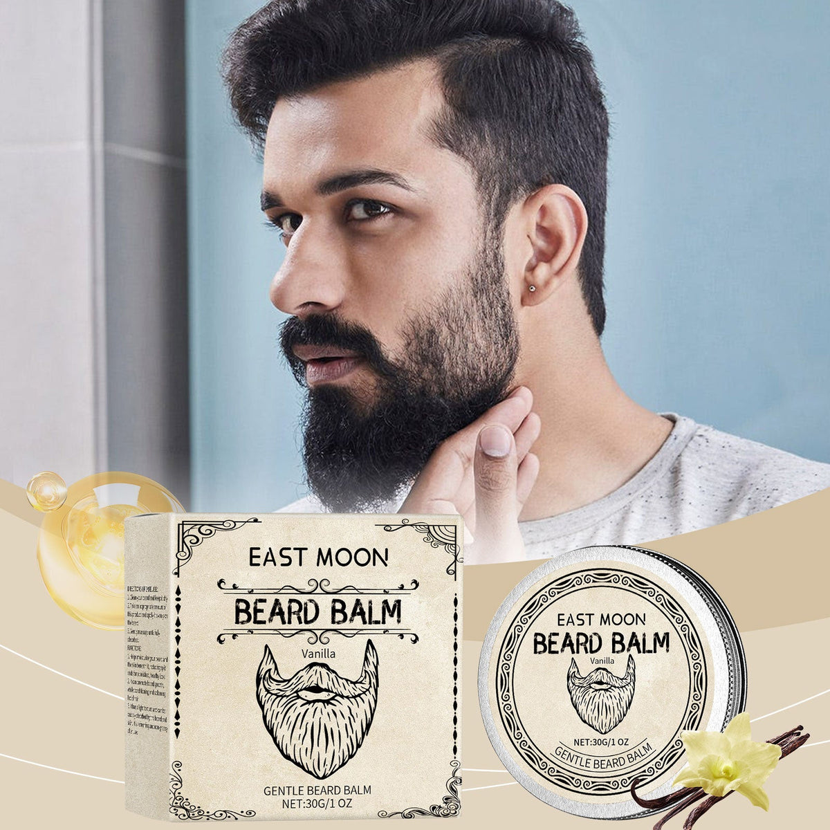 Beard Balm Vanilla – Gentle Hold & Natural Nourishment