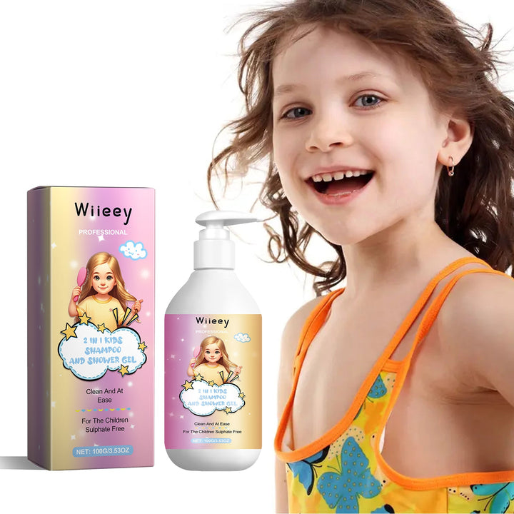 Kids 2-in-1 Shampoo & Shower Gel for Smooth, Clean Hair