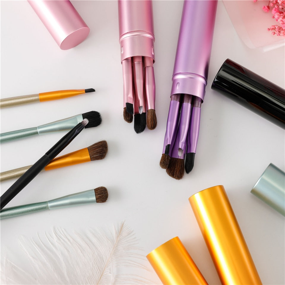 Travel Mini Eye Makeup Brushes Set — 5-in-1 Portable Kit
