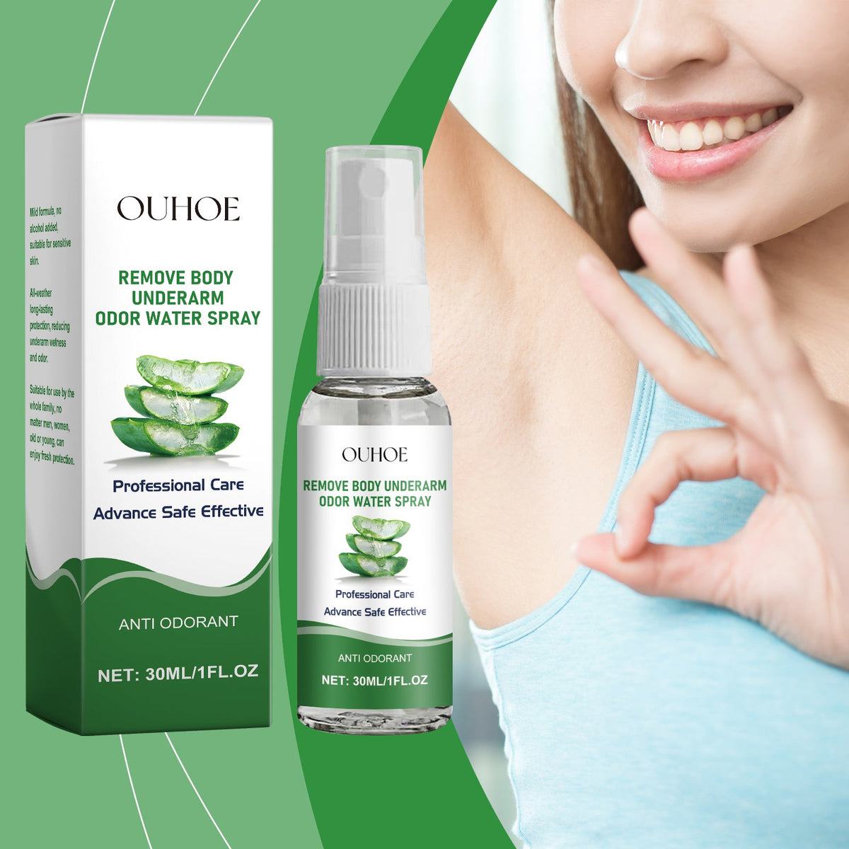 Aloe Vera Underarm Spray - Soothing Odor Defense