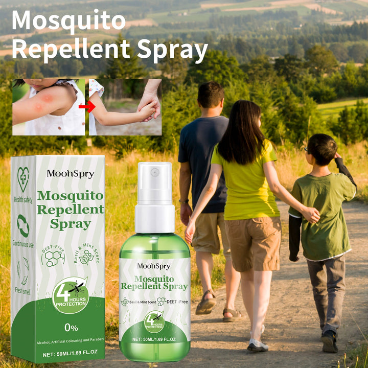 Natural Mosquito Repellent Spray - DEET-Free Family Formula