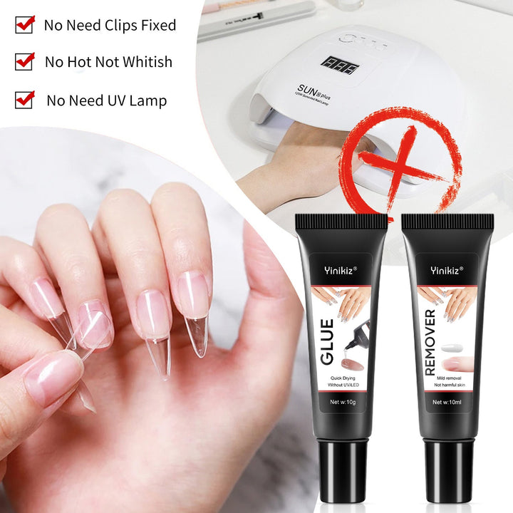 Nail Art Adhesive — Crystal-Clear Bond Without UV Lamp