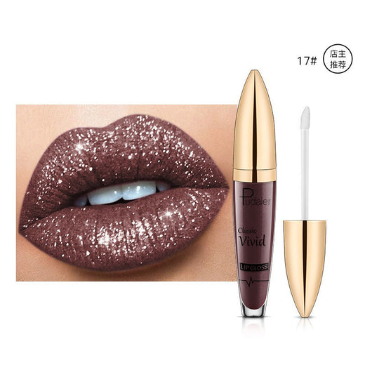 Lip Gloss — Diamond Glitter, Vivid High-Shine Color