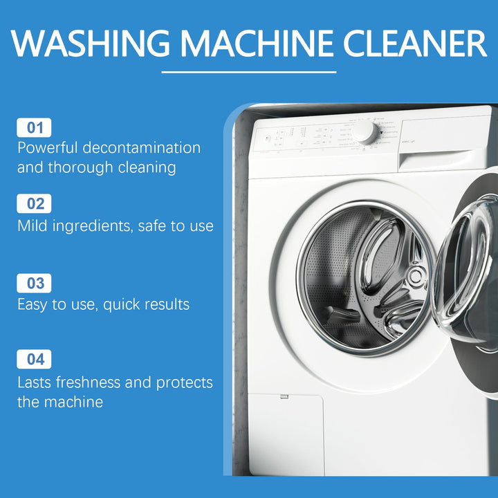Washing Machine Cleaner Powder - Removes Odors & Mold