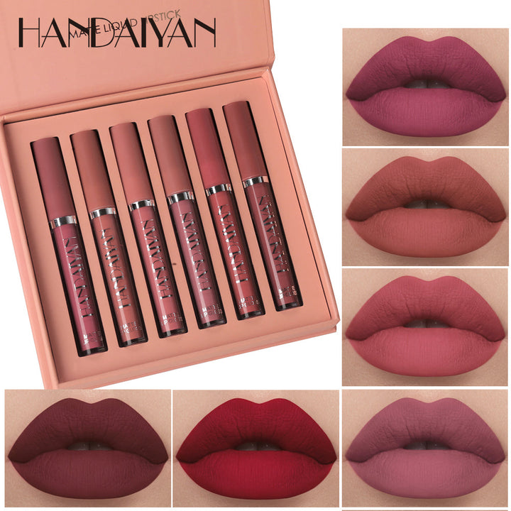 Matte Liquid Lipstick Set: 6 Shades for Every Look