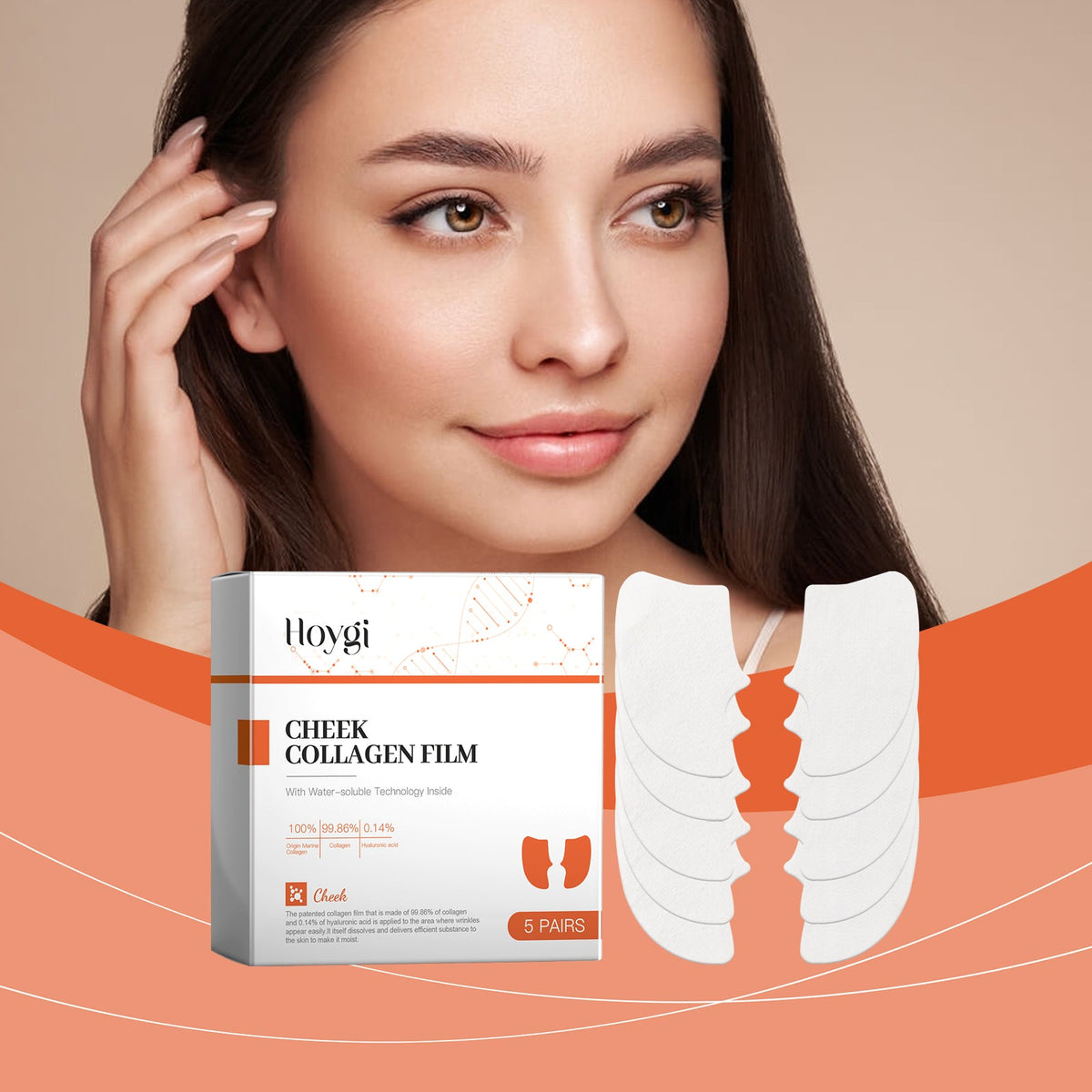 Hydrolyzed Collagen Patch for Cheek Wrinkles & Hydration