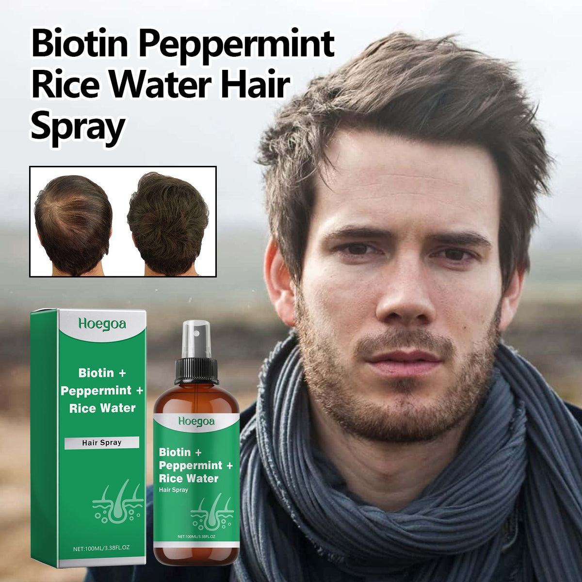 Biotin Hair Spray for Softer, Shinier-Looking Hair